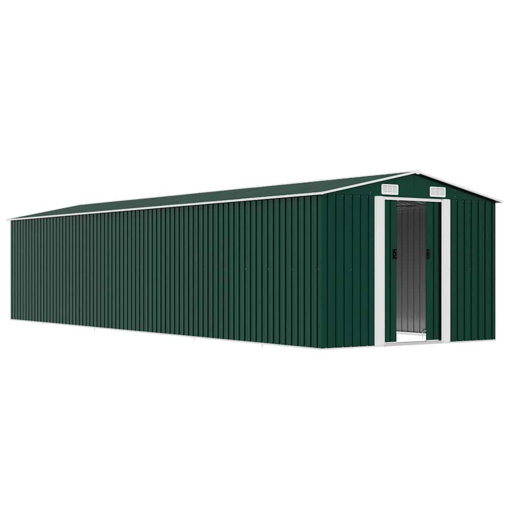 Cobertizo de jardín acero galvanizado 257x779x181 cm