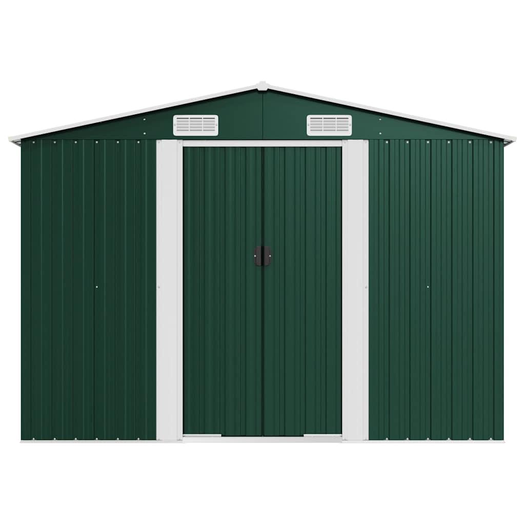 Cobertizo de jardín acero galvanizado 257x779x181 cm
