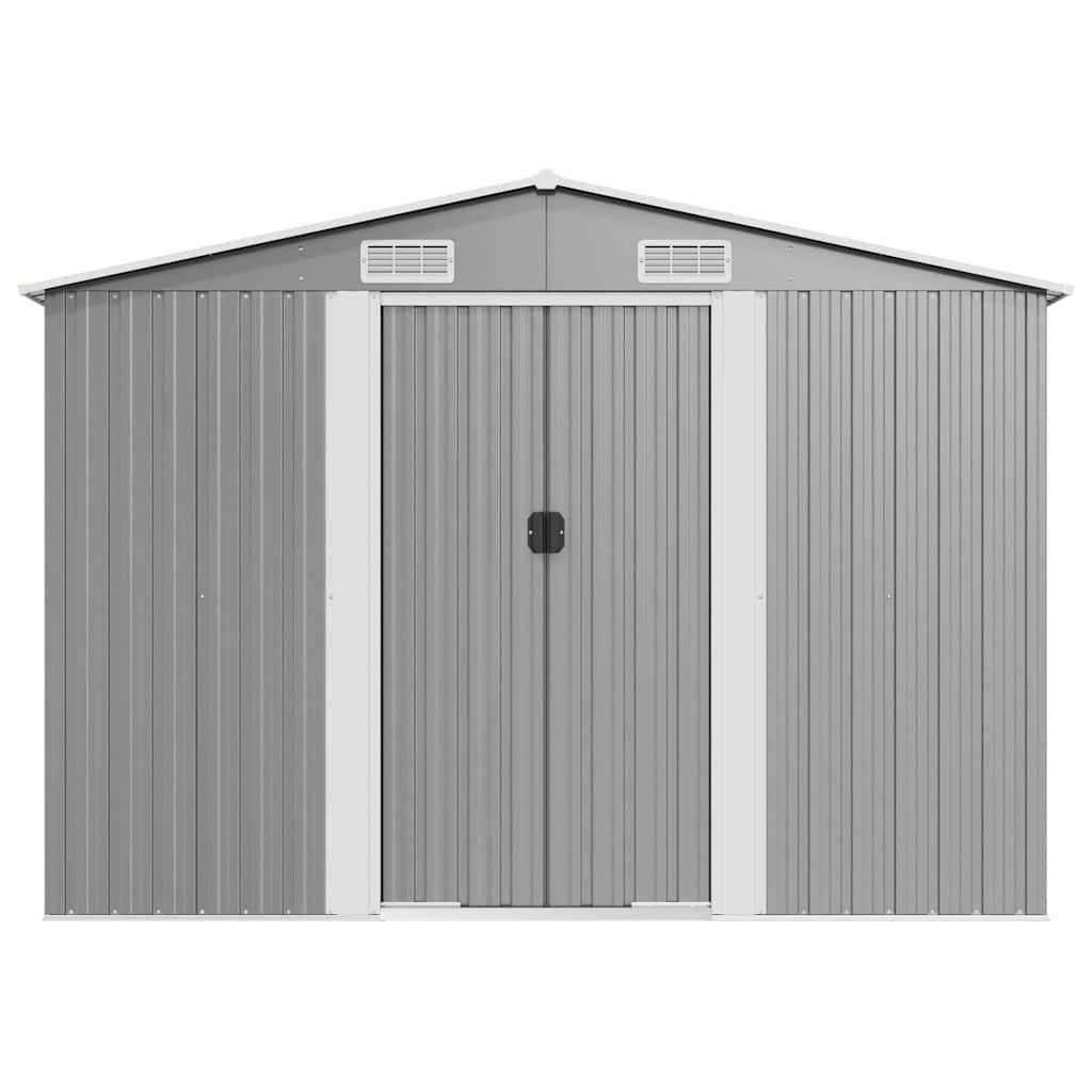 Cobertizo de jardín acero galvanizado 257x779x181 cm