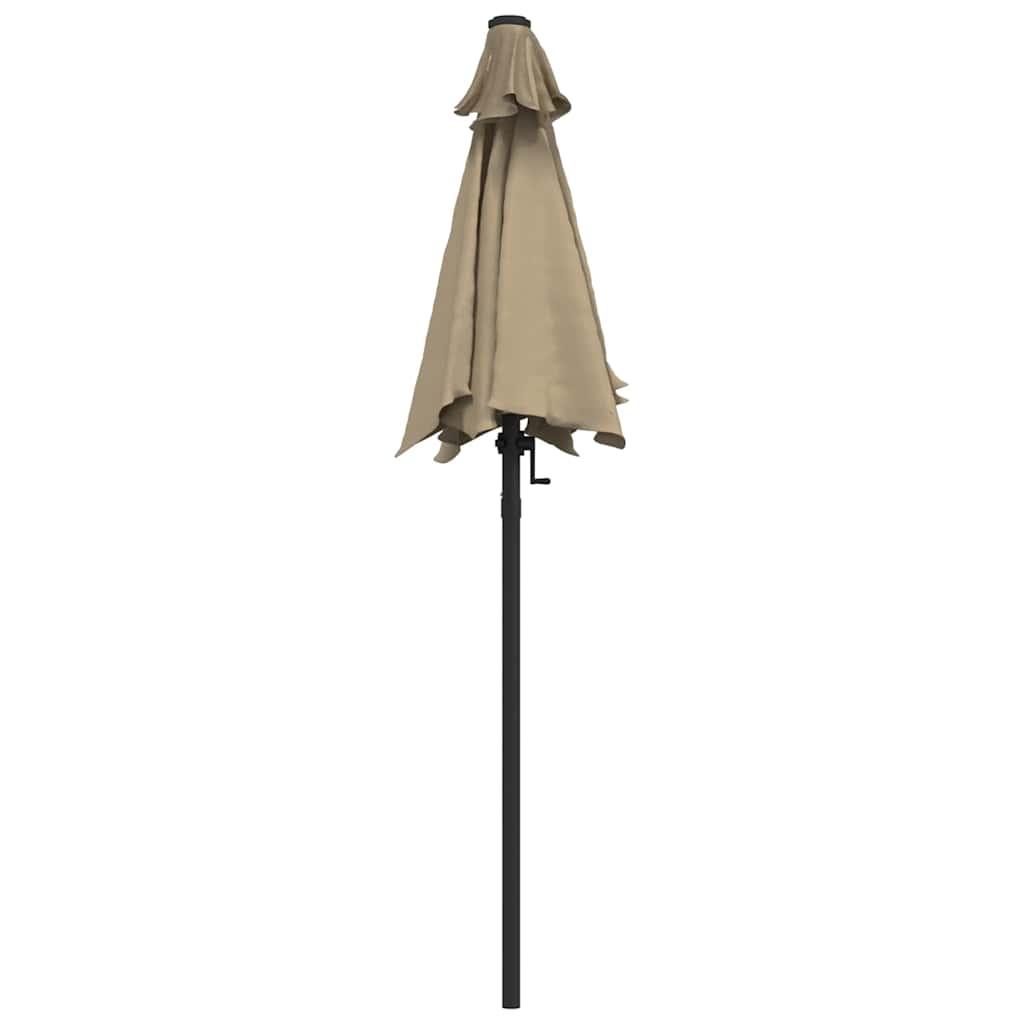 Sombrilla de aluminio gris antracita 200x224 cm