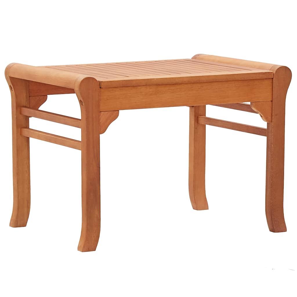 Banco de jardín de madera maciza de eucalipto 110 cm