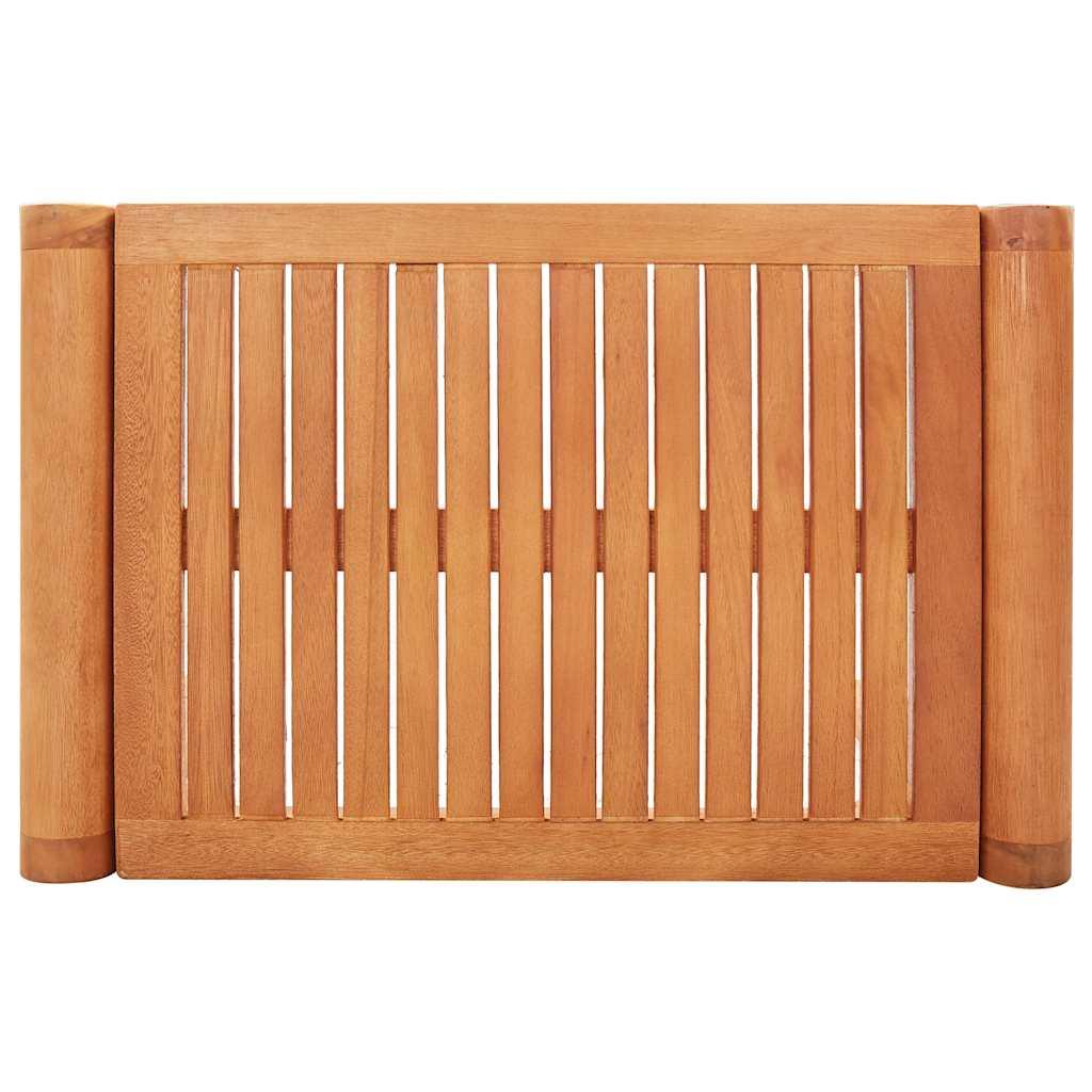 Banco de jardín de madera maciza de eucalipto 110 cm