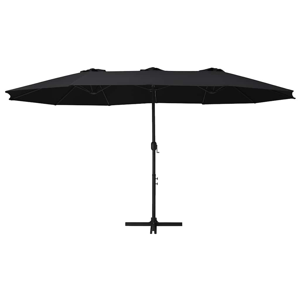 Sombrilla de jardín con palo de aluminio gris antracita 500 cm