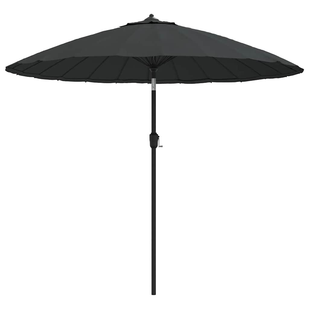Sombrilla de jardín con palo de aluminio gris antracita 500 cm