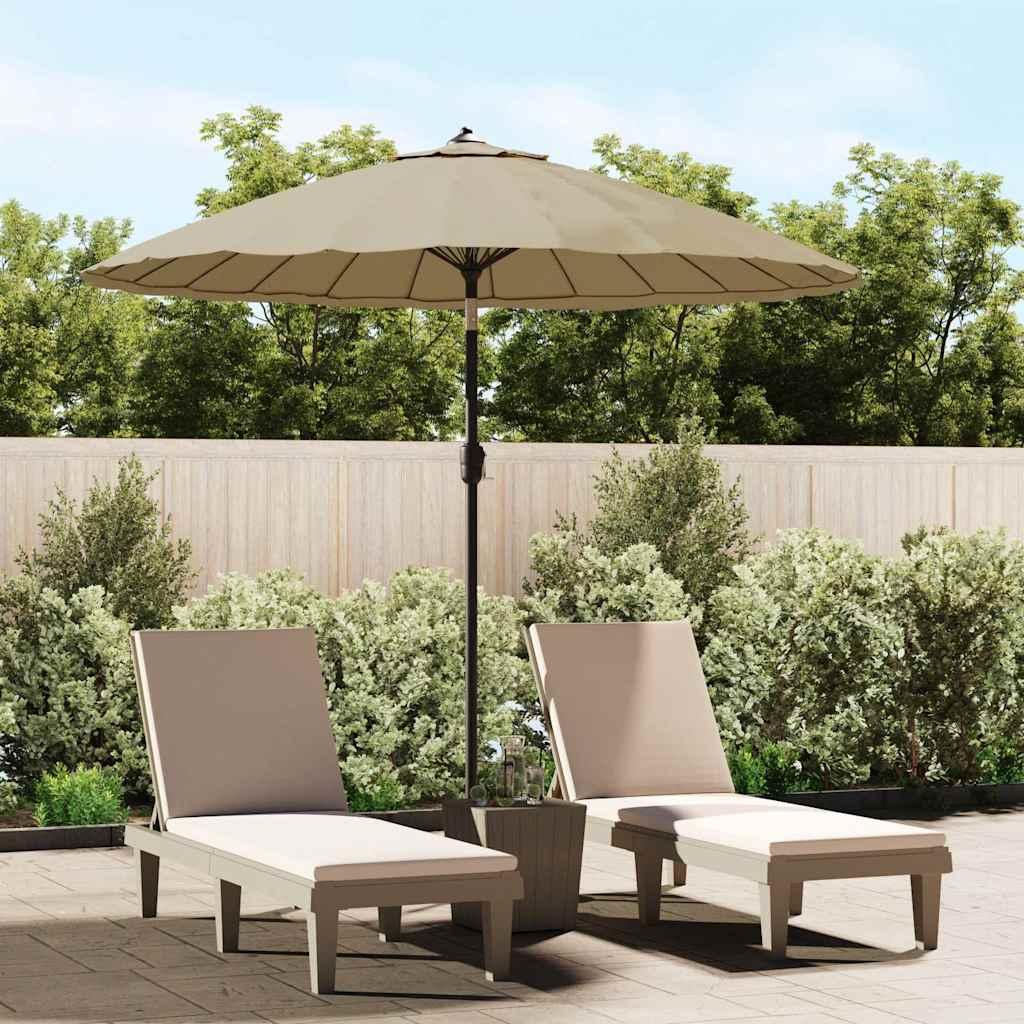 Sombrilla de jardín con palo de aluminio gris antracita 500 cm