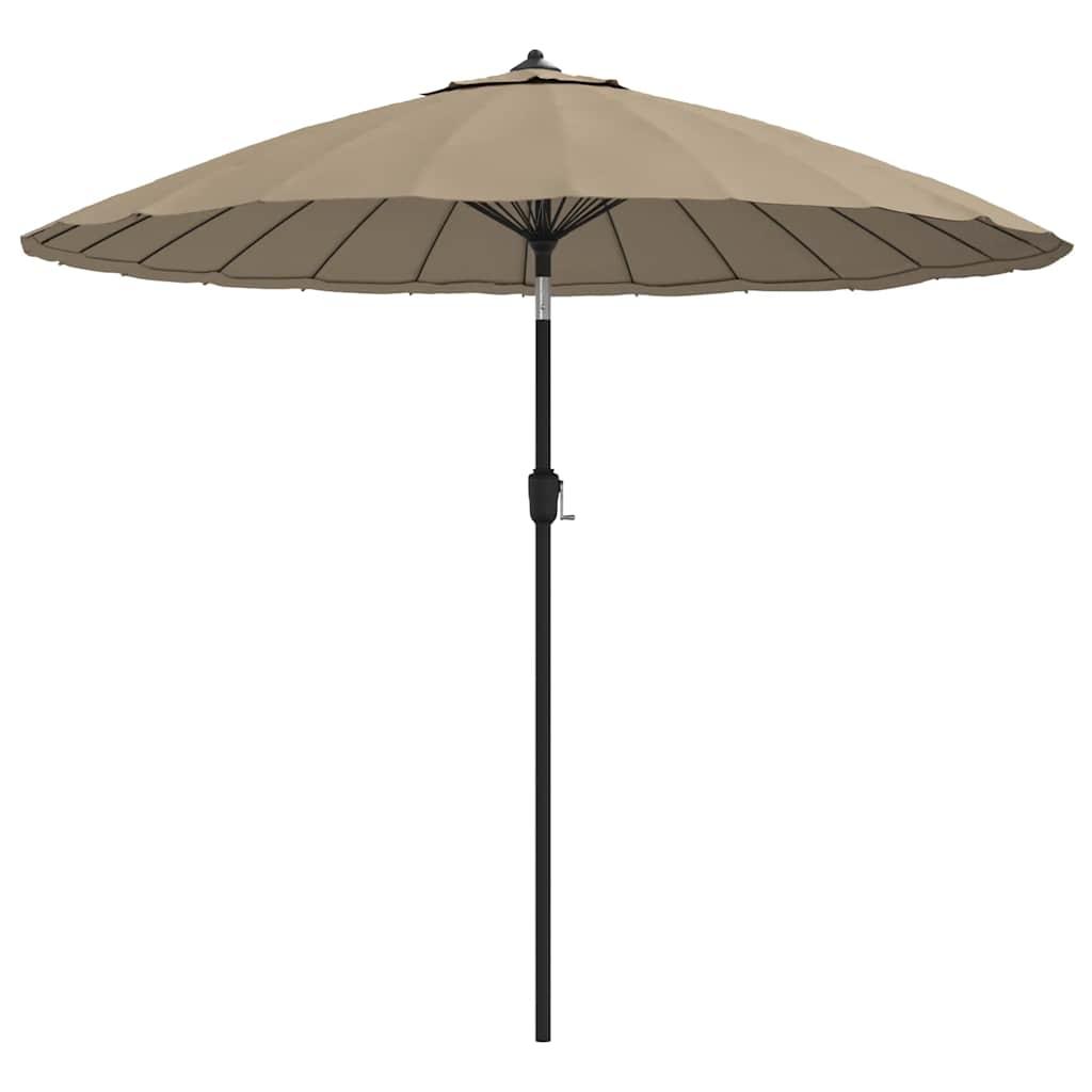 Sombrilla de jardín con palo de aluminio gris antracita 500 cm