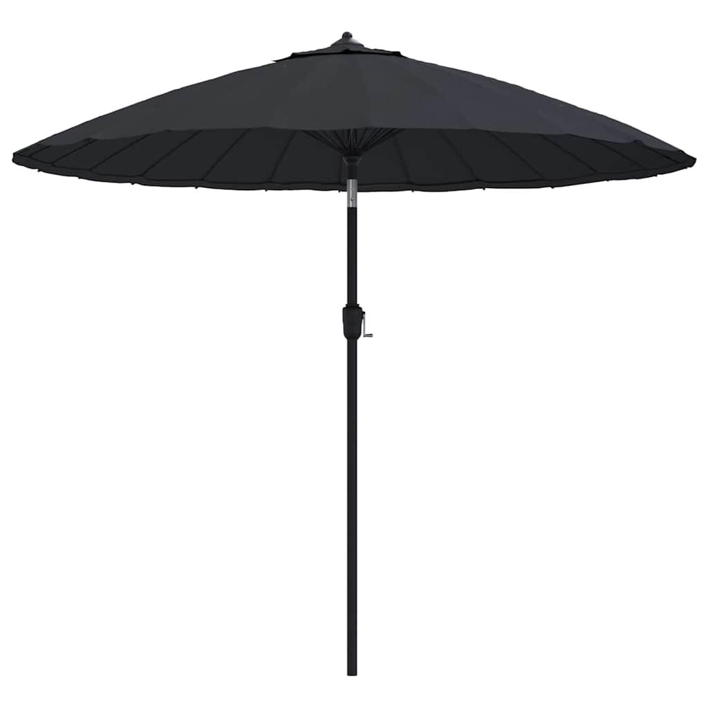 Sombrilla de jardín con palo de aluminio gris antracita 500 cm