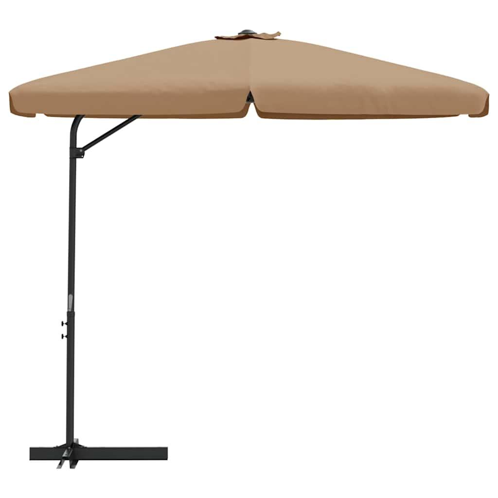 Sombrilla de jardín con palo de acero rojo burdeos 300x230 cm