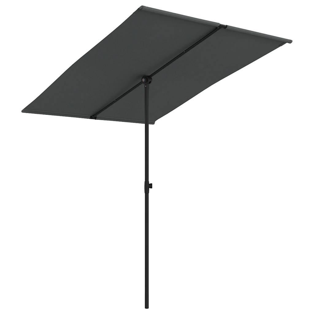 Sombrilla de jardín con palo de aluminio gris antracita 500 cm