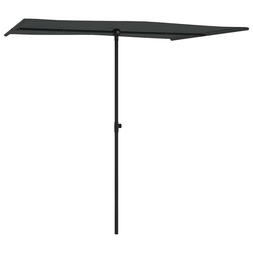 Sombrilla de jardín con palo de aluminio gris antracita 500 cm