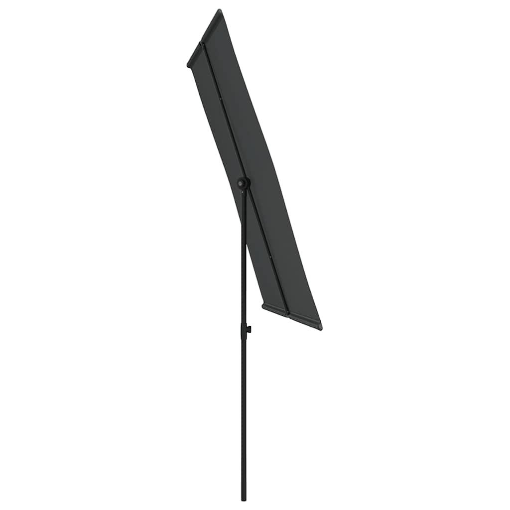 Sombrilla de jardín con palo de aluminio gris antracita 500 cm