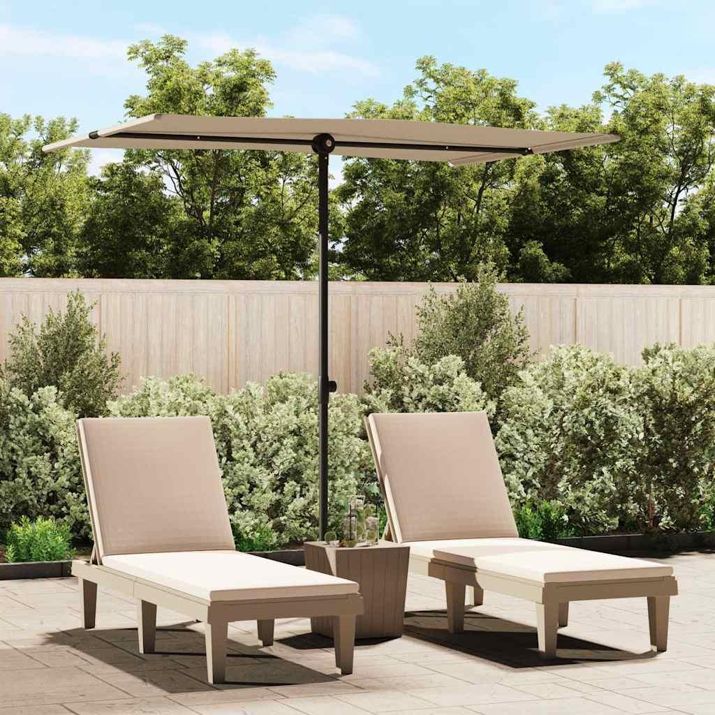 Sombrilla de jardín con palo de aluminio gris antracita 500 cm