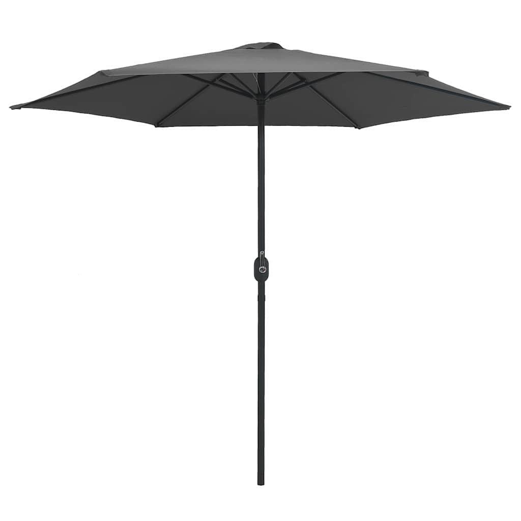Sombrilla de jardín con palo de aluminio gris antracita 500 cm