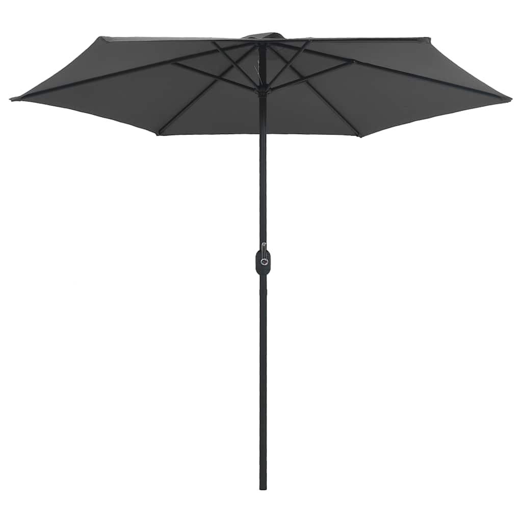 Sombrilla de jardín con palo de aluminio gris antracita 500 cm
