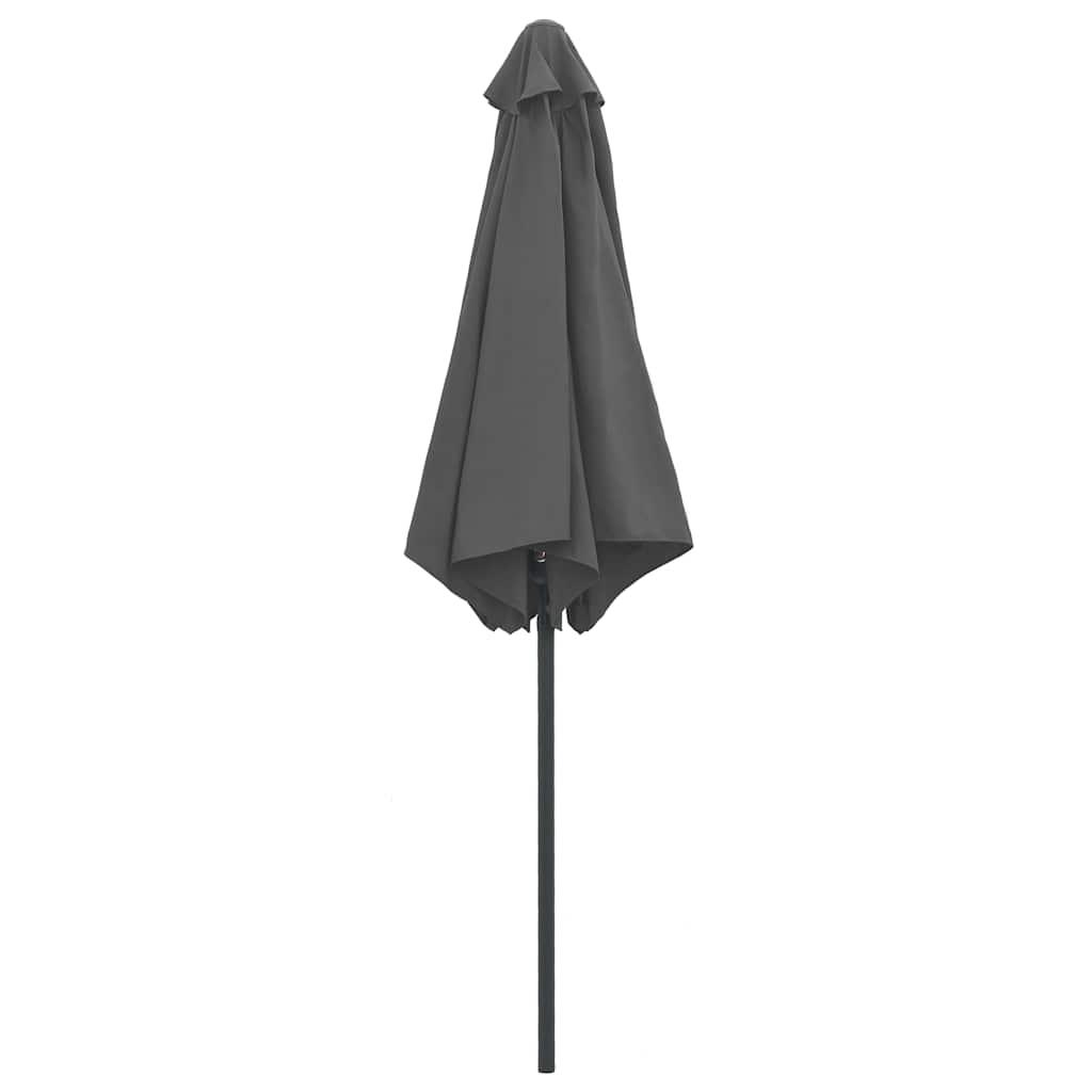 Sombrilla de jardín con palo de aluminio gris antracita 500 cm