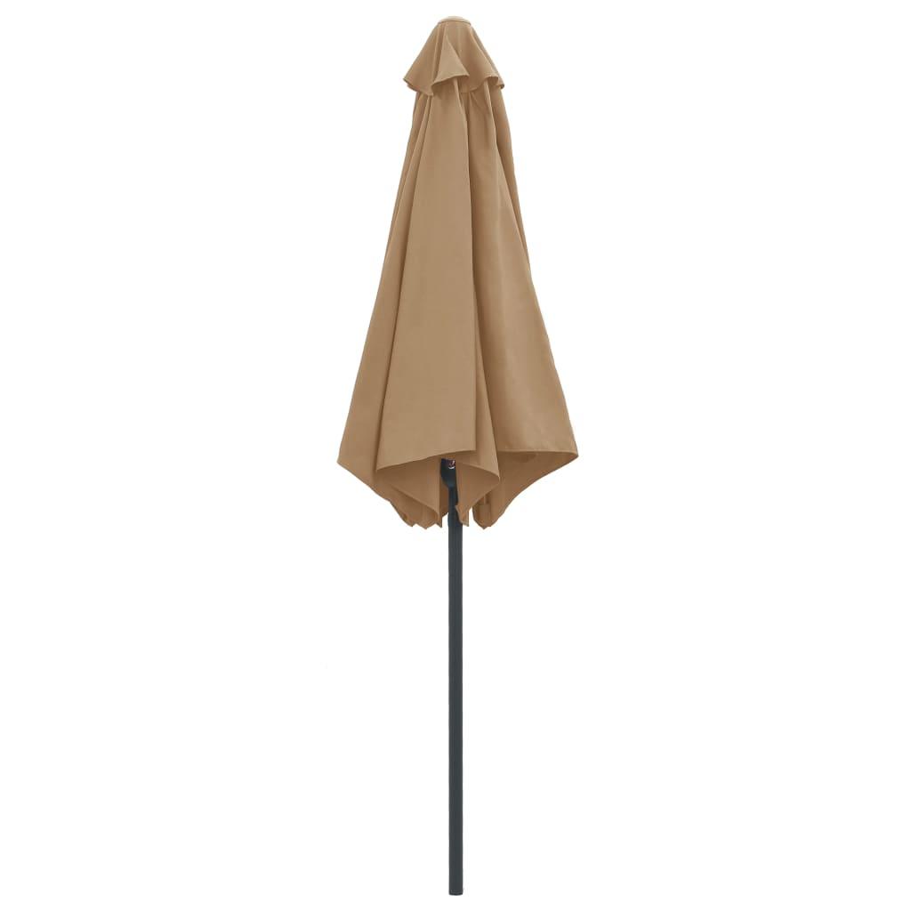 Sombrilla de jardín con palo de aluminio gris antracita 500 cm