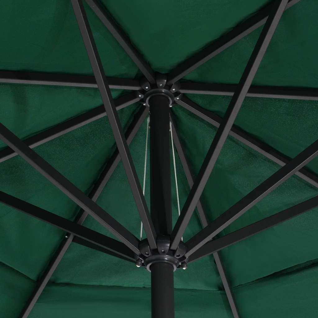 Sombrilla de jardín con palo de aluminio gris antracita 500 cm