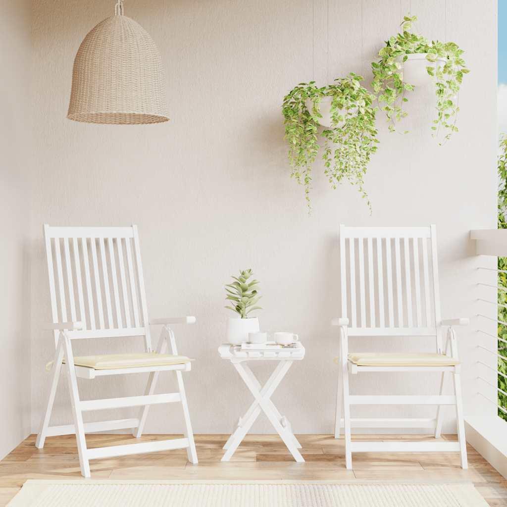 Cojines silla de jardín 2 uds tela Oxford antracita 50x50x3 cm