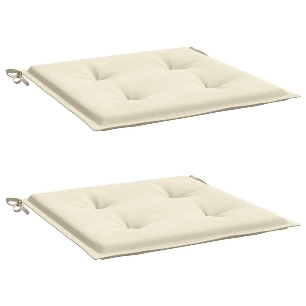 Cojines silla de jardín 2 uds tela Oxford antracita 50x50x3 cm