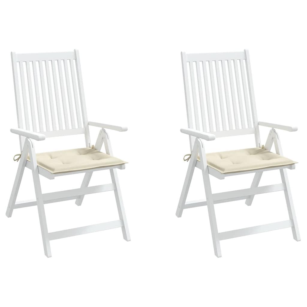 Cojines silla de jardín 2 uds tela Oxford antracita 50x50x3 cm