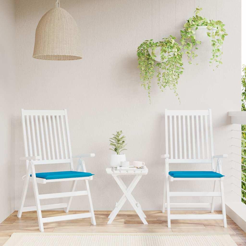 Cojines silla de jardín 2 uds tela Oxford antracita 50x50x3 cm