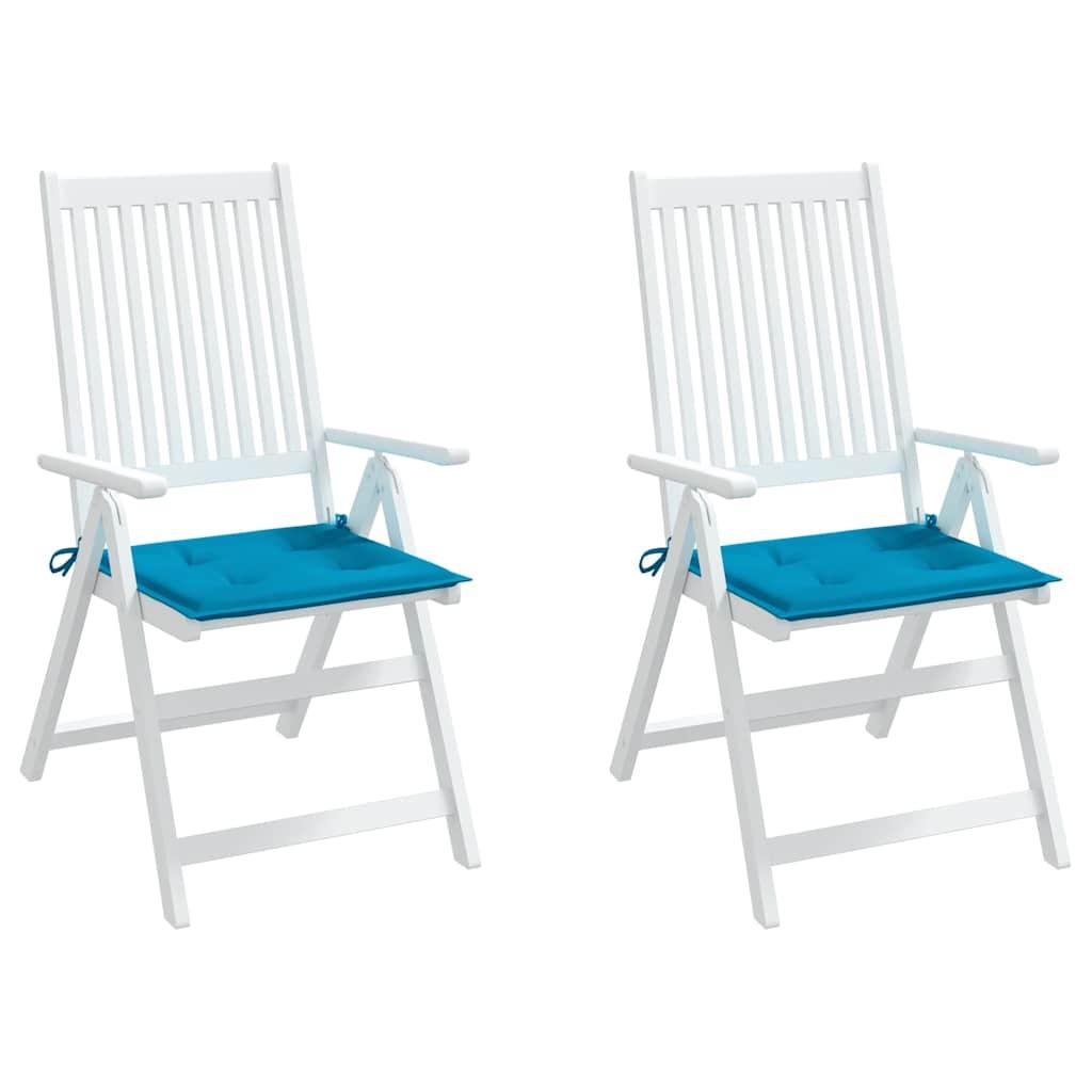 Cojines silla de jardín 2 uds tela Oxford antracita 50x50x3 cm