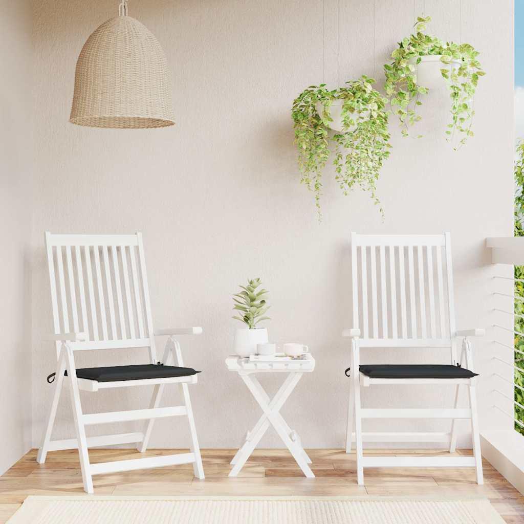 Cojines silla de jardín 2 uds tela Oxford antracita 50x50x3 cm