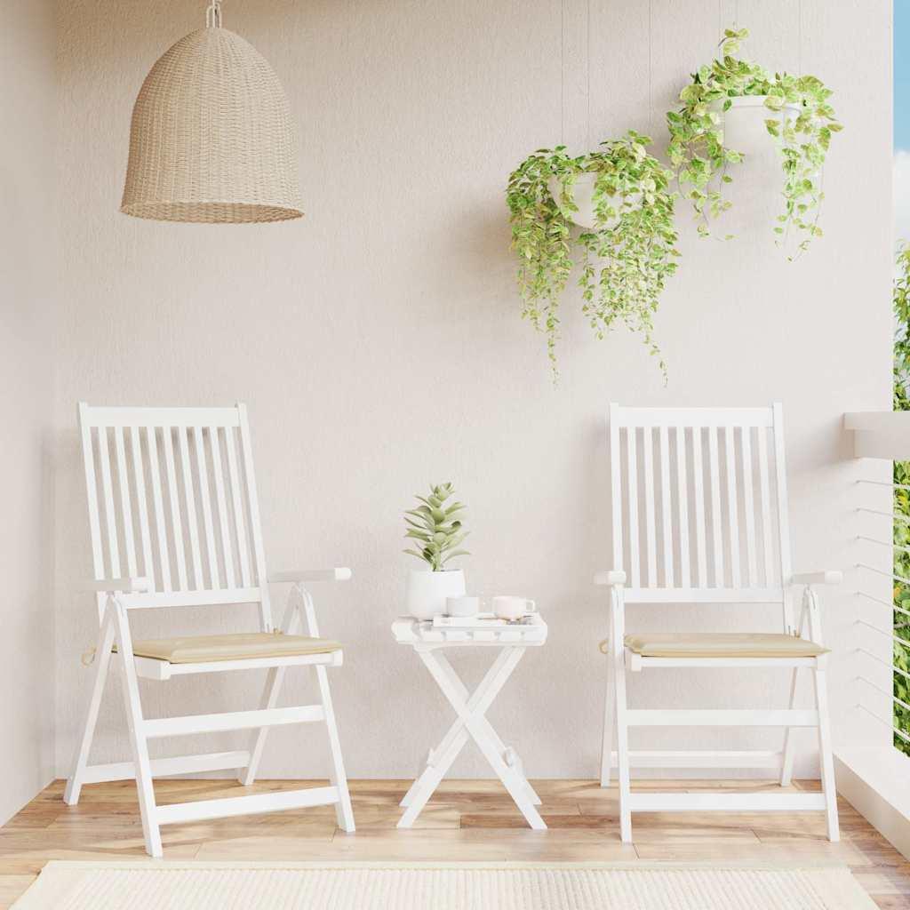 Cojines silla de jardín 2 uds tela Oxford antracita 50x50x3 cm