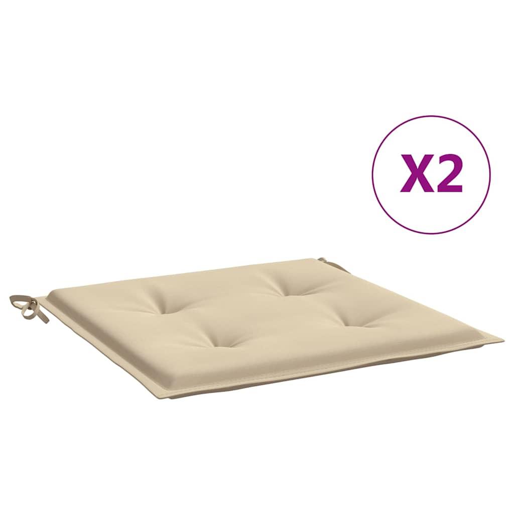 Cojines silla de jardín 2 uds tela Oxford antracita 50x50x3 cm