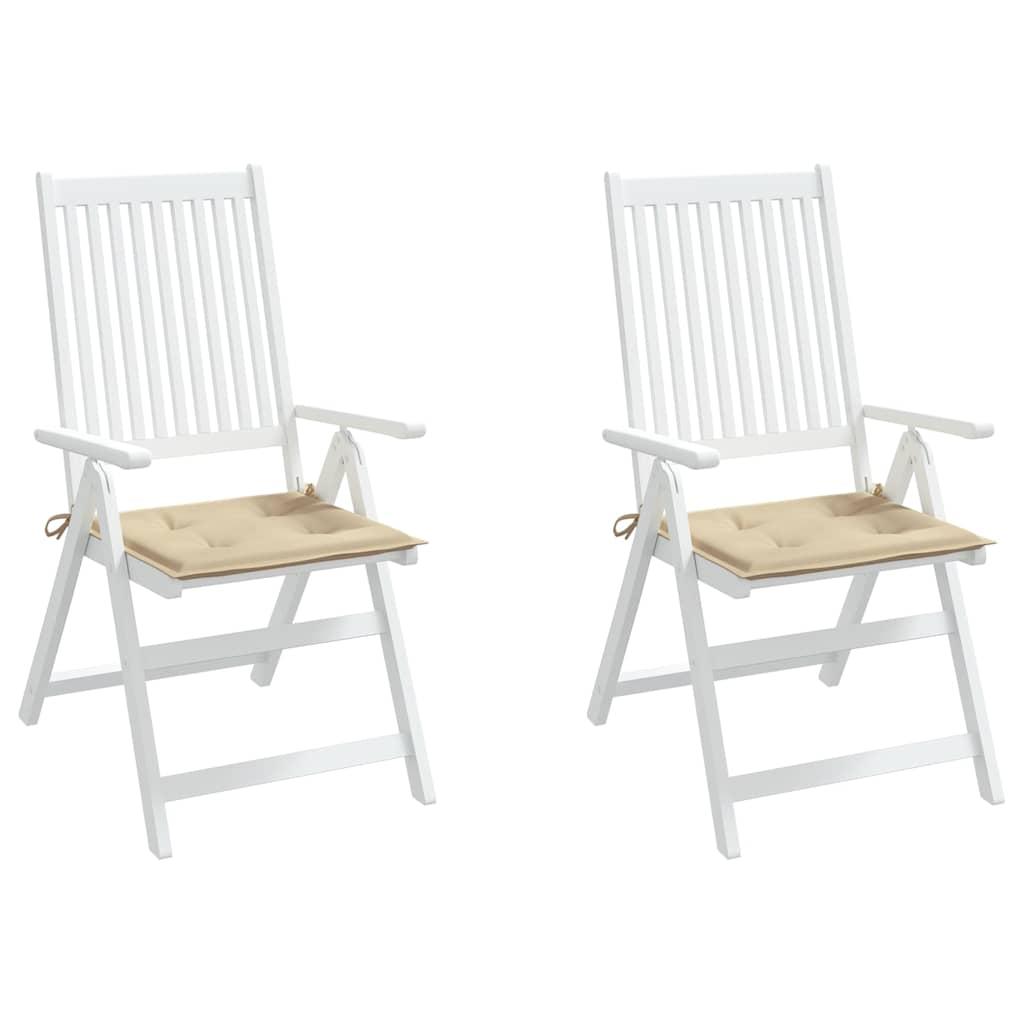 Cojines silla de jardín 2 uds tela Oxford antracita 50x50x3 cm