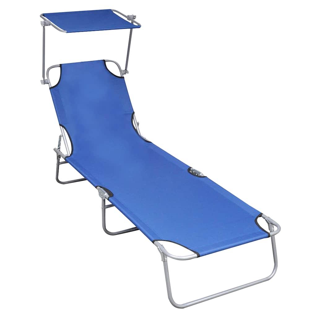 Tumbona plegable con toldo