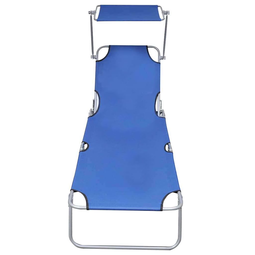 Tumbona plegable con toldo