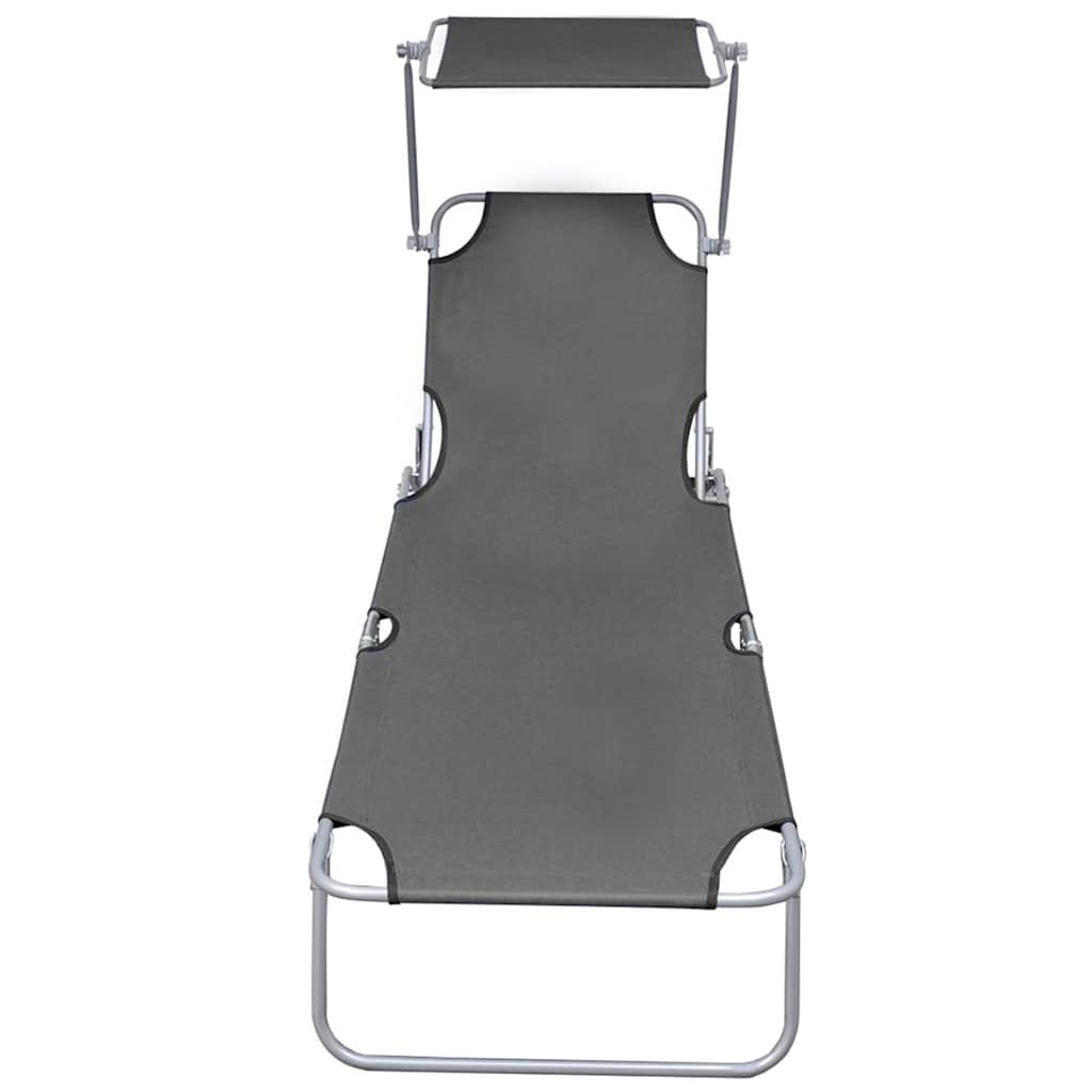 Tumbona plegable con toldo