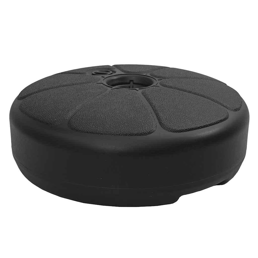 Base de sombrilla rellenable con arena/agua negro 15 L