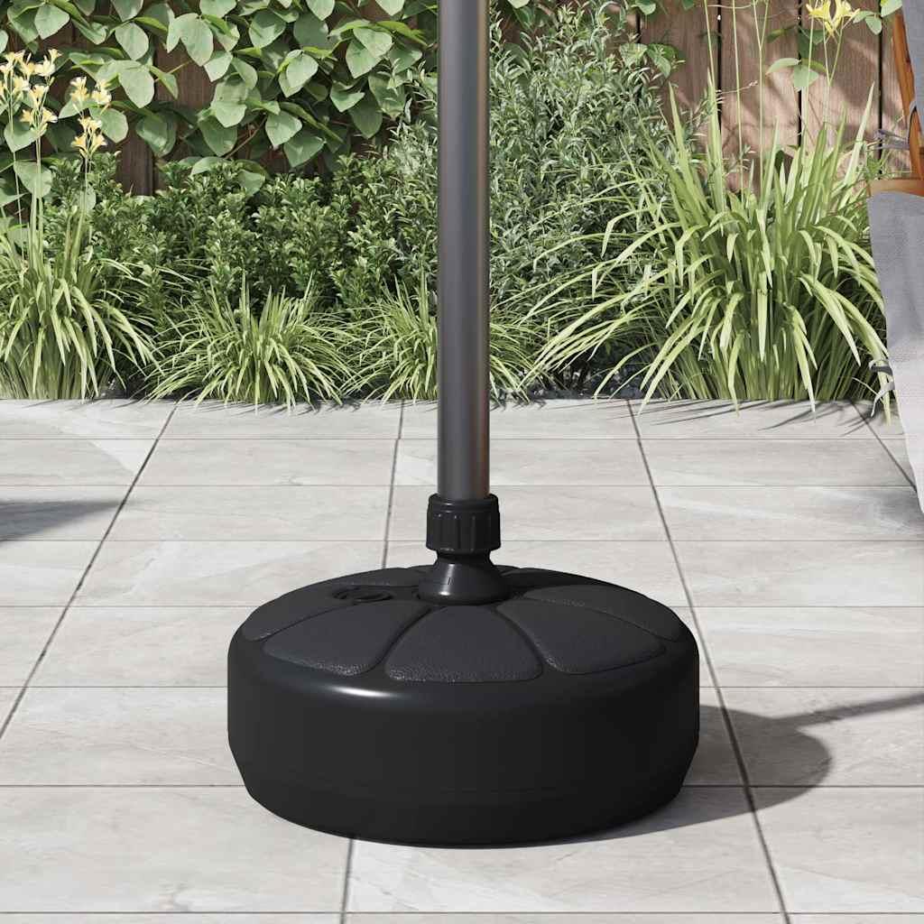 Base de sombrilla rellenable con arena/agua negro 15 L