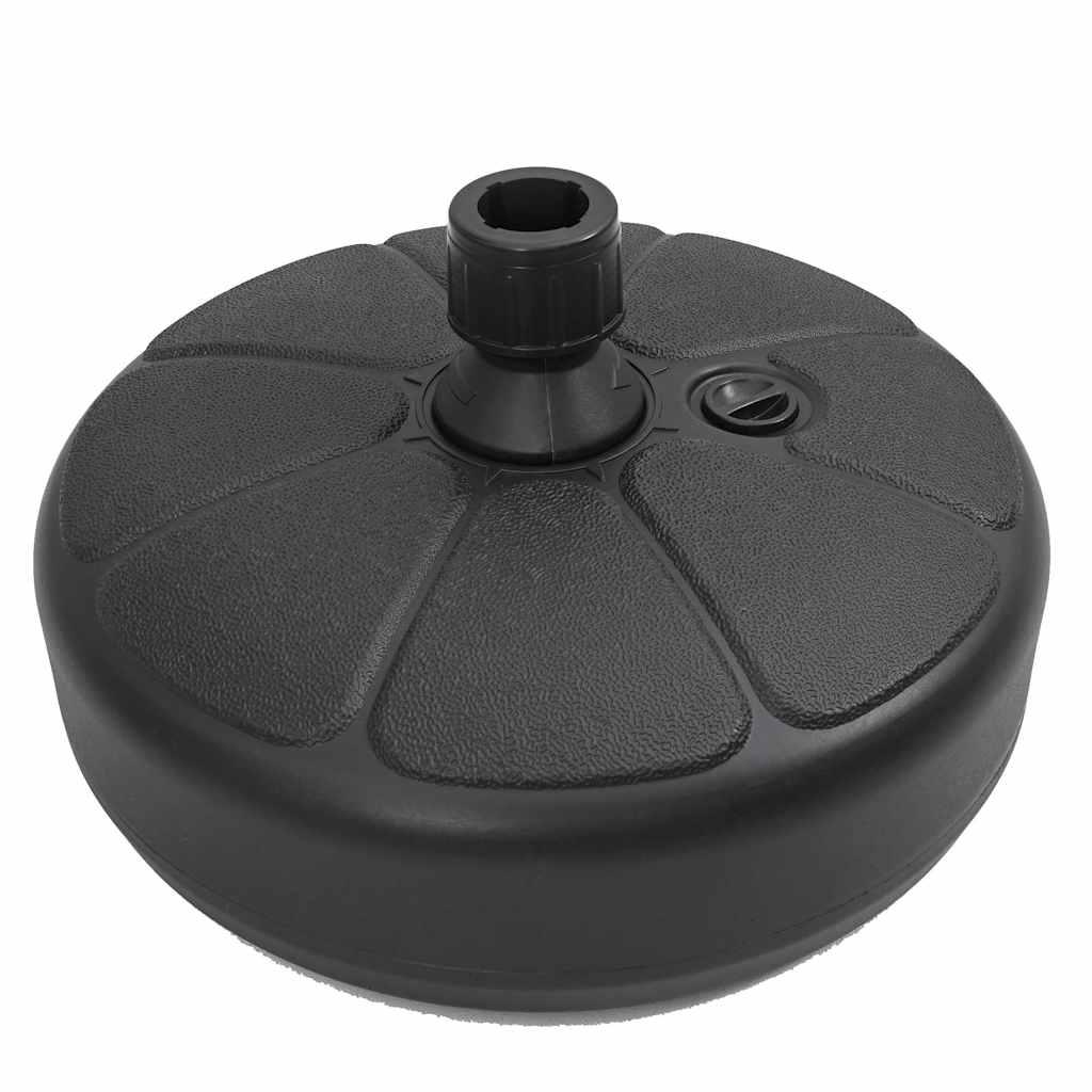 Base de sombrilla rellenable con arena/agua negro 15 L