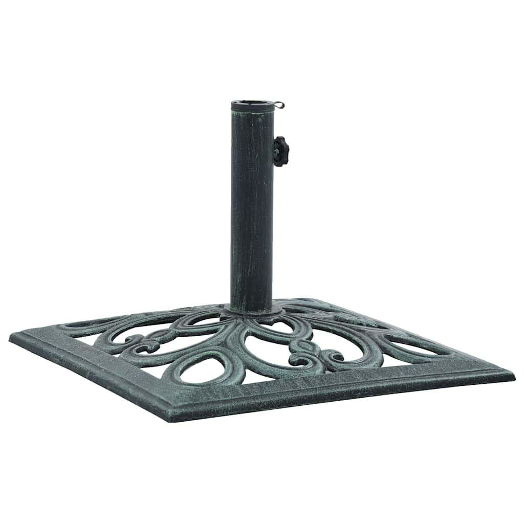 Base de sombrilla de hierro fundido negro y bronce 9 kg 40 cm