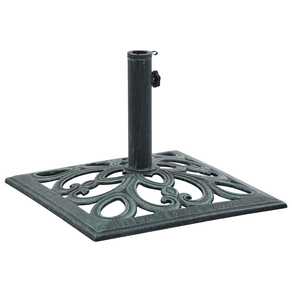 Base de sombrilla de hierro fundido negro y bronce 9 kg 40 cm