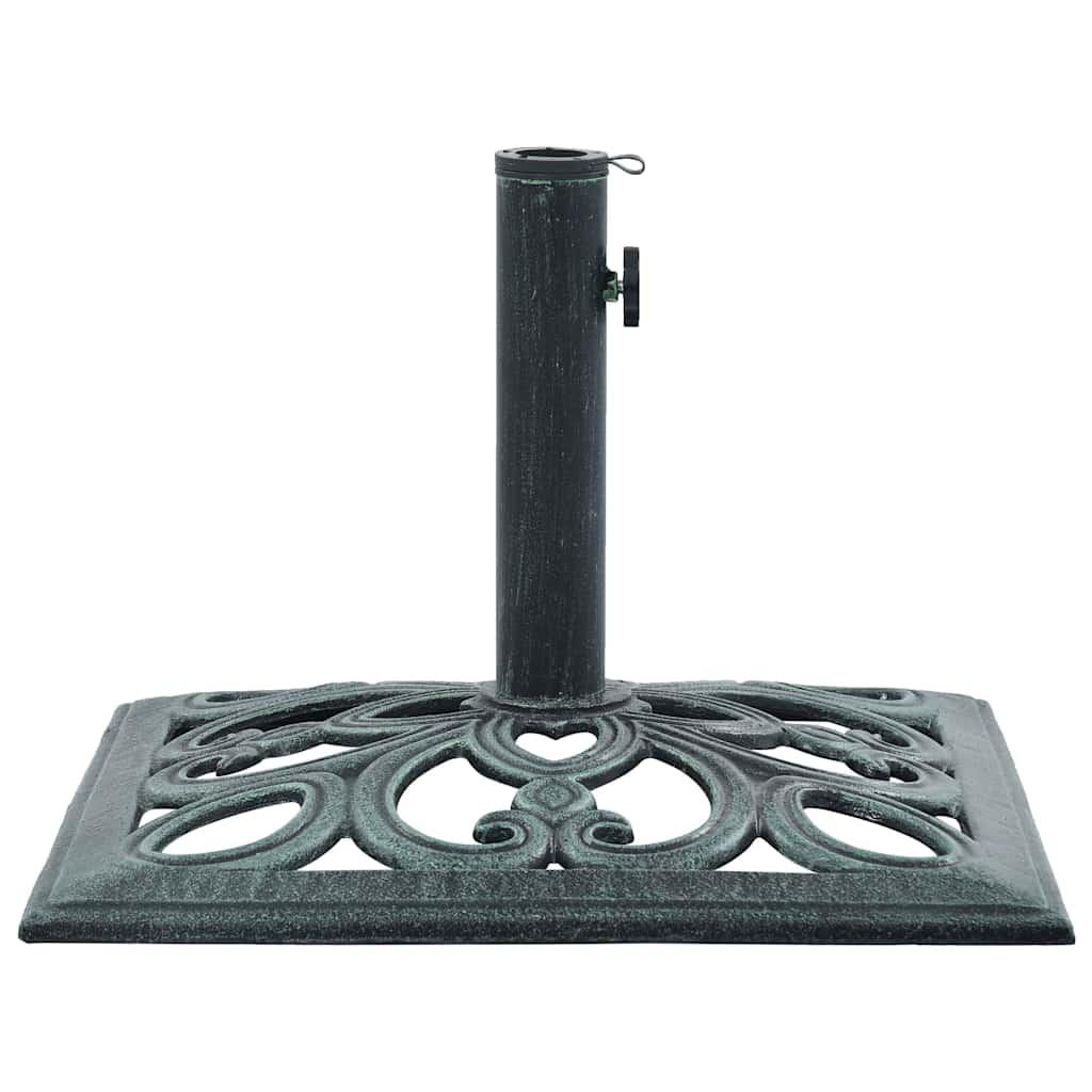 Base de sombrilla de hierro fundido negro y bronce 9 kg 40 cm