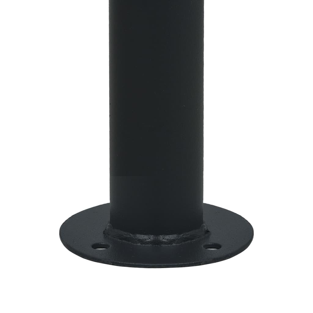 Cenador carpa de acero gris antracita 3x3 m