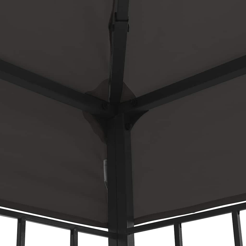 Cenador gris antracita 600x298x270 cm