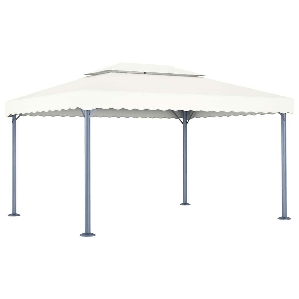 Cenador gris antracita aluminio 300x300 cm