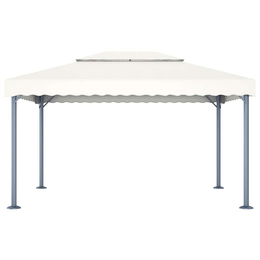 Cenador gris antracita aluminio 300x300 cm