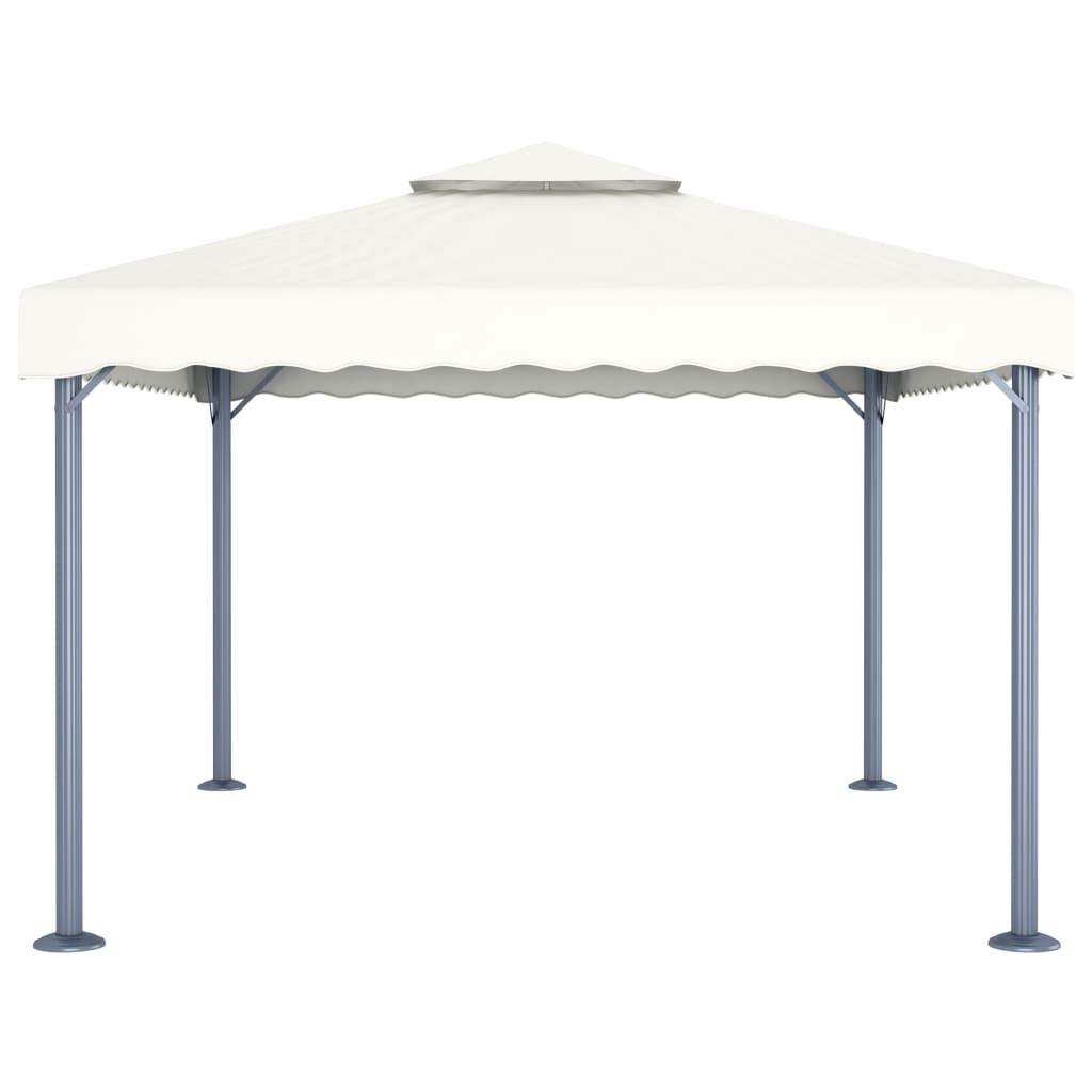 Cenador gris antracita aluminio 300x300 cm