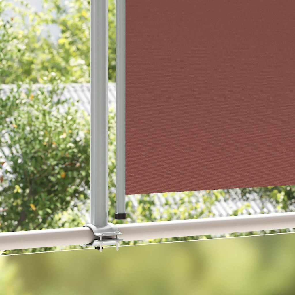 Toldo lateral retráctil para patio gris antracita 140x1200 cm