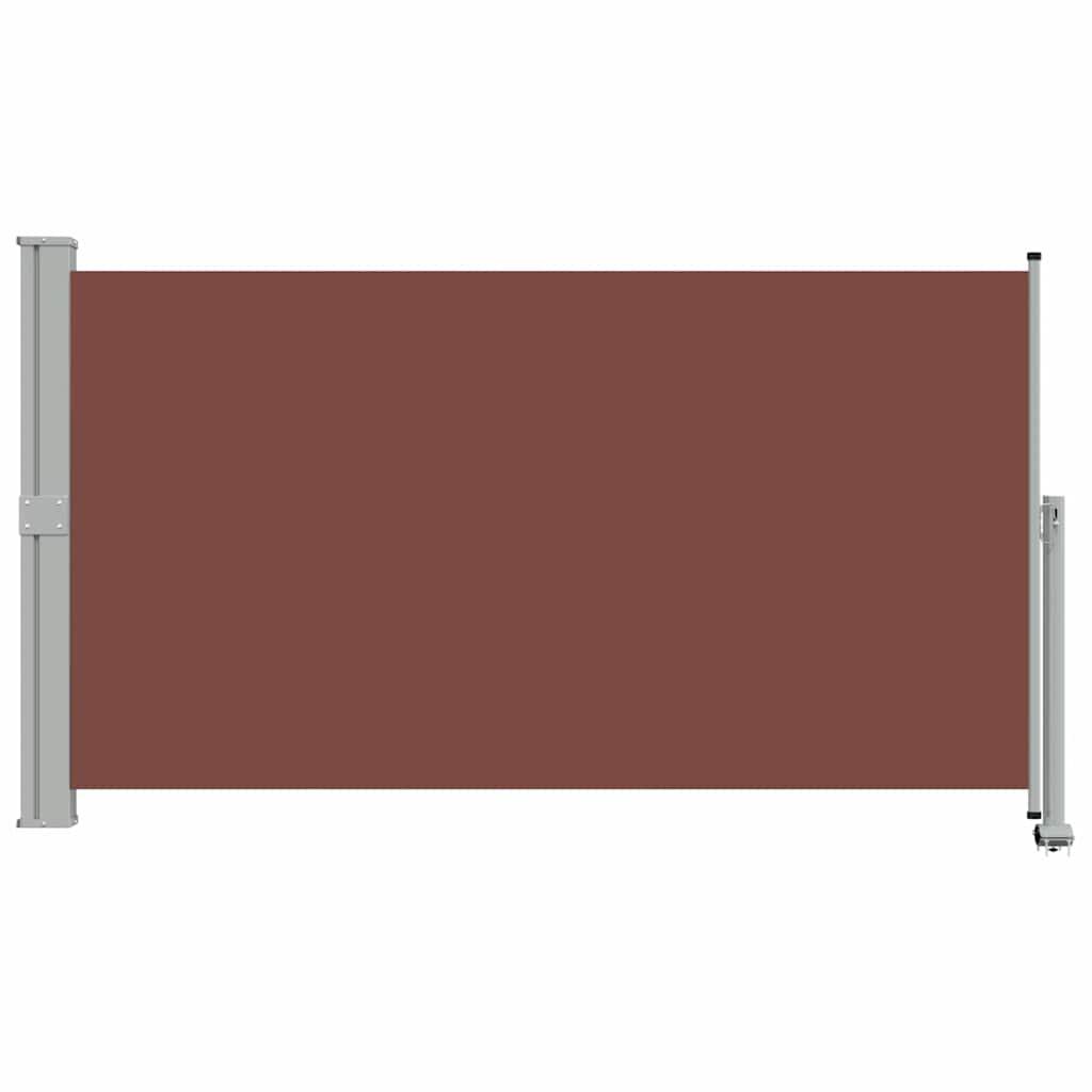 Toldo lateral retráctil para patio gris antracita 140x1200 cm