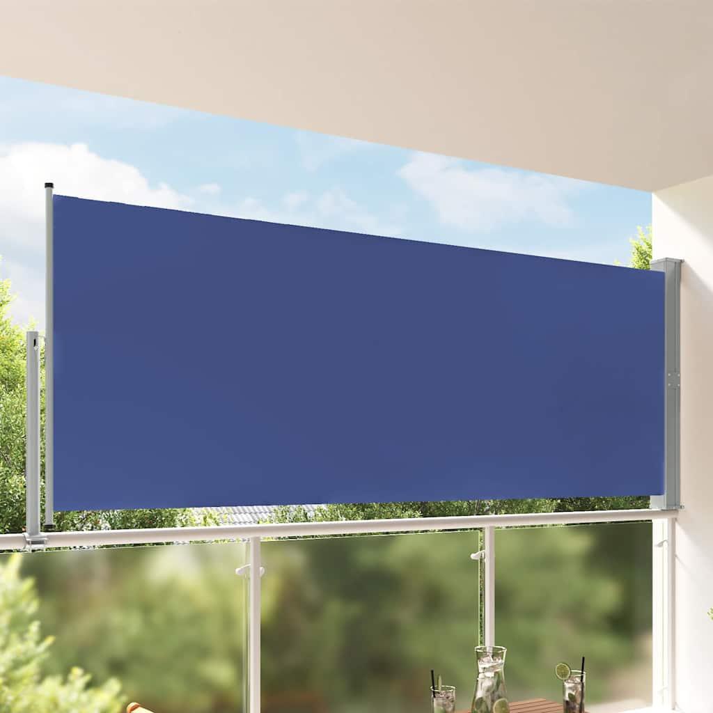 Toldo lateral retráctil para patio gris antracita 140x1200 cm