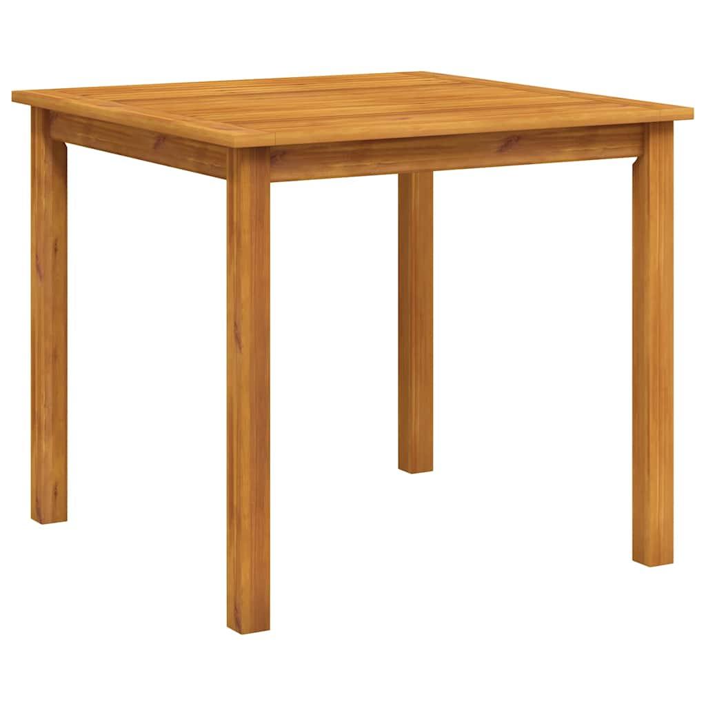 Mesa de jardín madera maciza acacia negro y marrón 123x60x74 cm