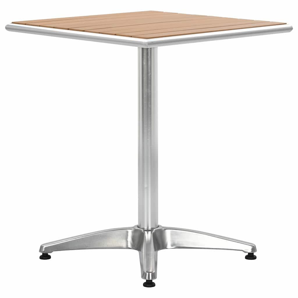 Mesa de jardín de aluminio y WPC