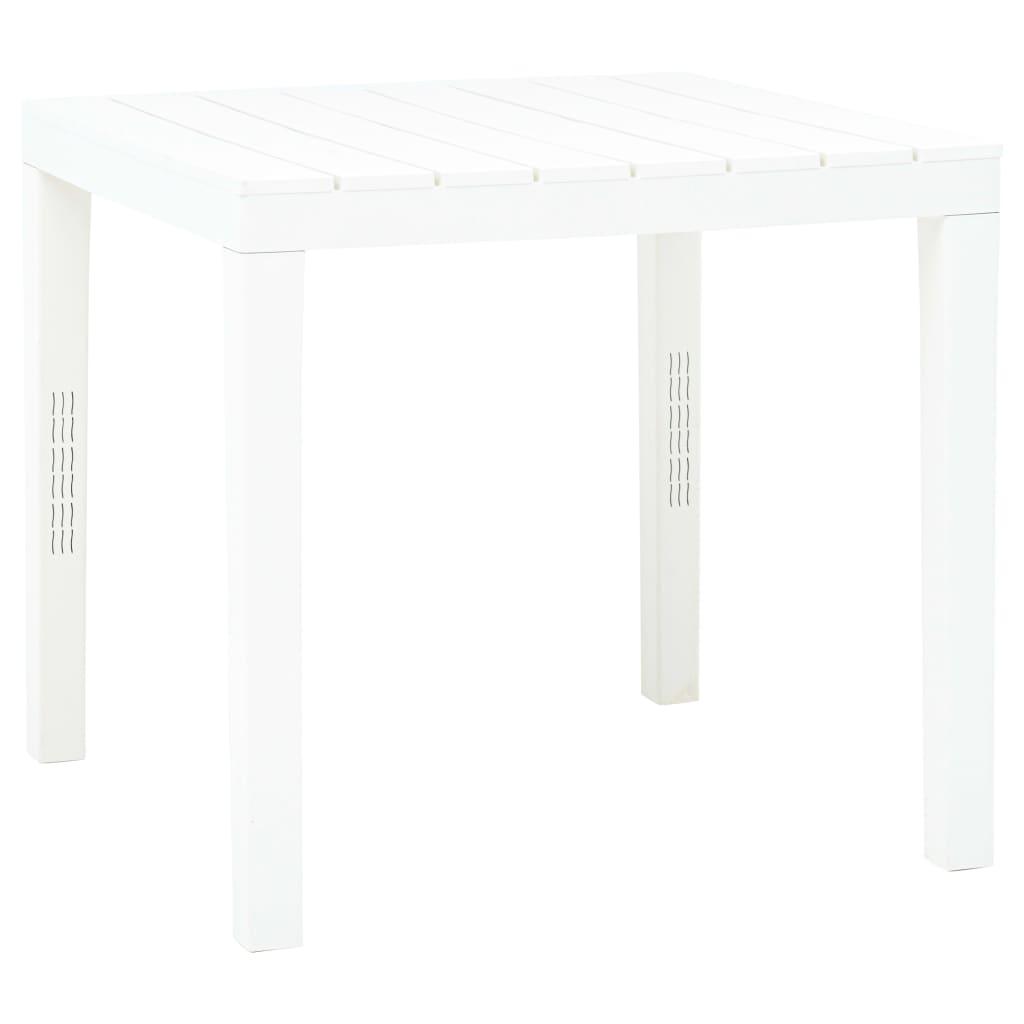 Mesa de jardín de plástico gris antracita 216x90x72 cm
